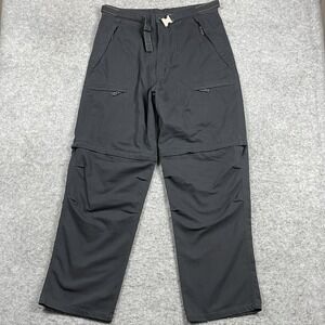 VTG Adirondack Cargo Pants Mens 36x34 Blue Belted Convertible‎ ATC Trading Co